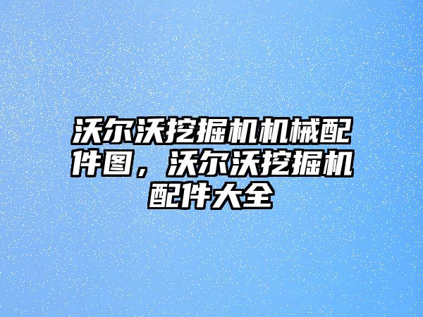 沃爾沃挖掘機機械配件圖，沃爾沃挖掘機配件大全