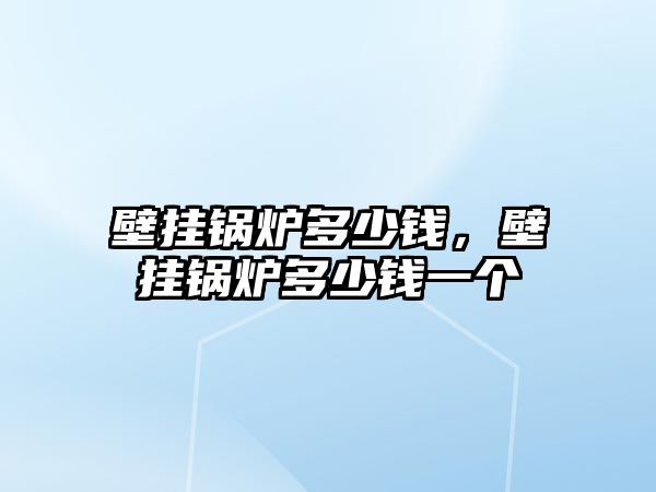 壁掛鍋爐多少錢，壁掛鍋爐多少錢一個