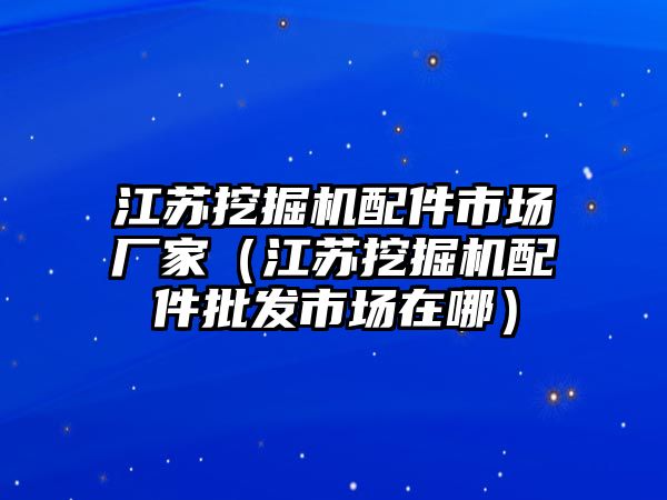 江蘇挖掘機(jī)配件市場廠家（江蘇挖掘機(jī)配件批發(fā)市場在哪）