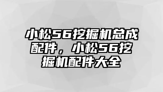 小松56挖掘機(jī)總成配件，小松56挖掘機(jī)配件大全