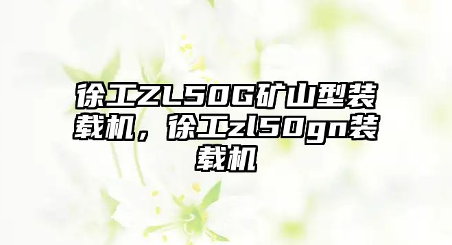 徐工ZL50G礦山型裝載機，徐工zl50gn裝載機