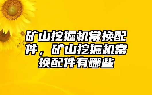 礦山挖掘機常換配件，礦山挖掘機常換配件有哪些