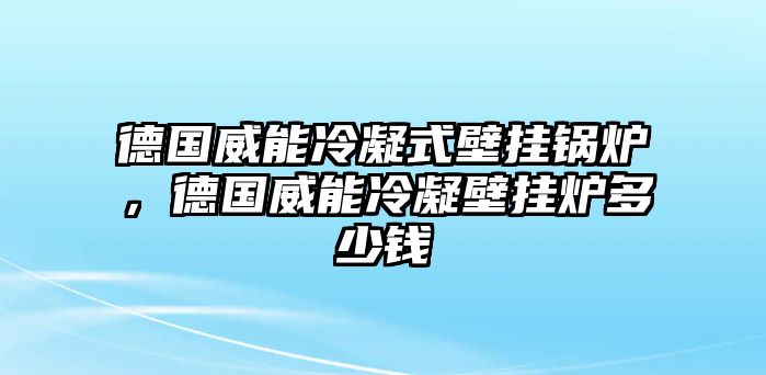 德國威能冷凝式壁掛鍋爐，德國威能冷凝壁掛爐多少錢