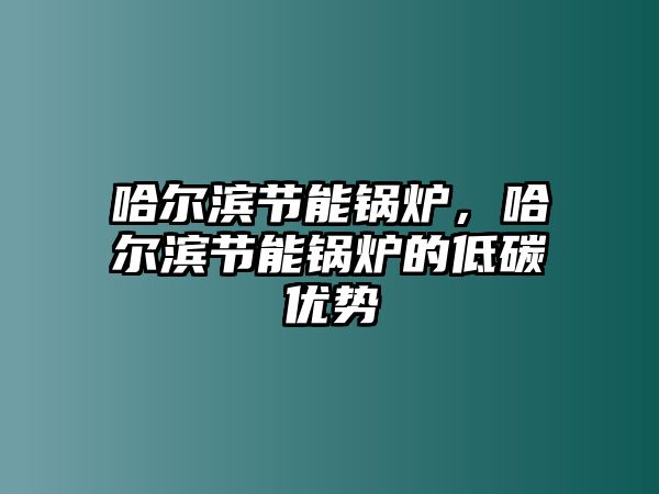 哈爾濱節(jié)能鍋爐，哈爾濱節(jié)能鍋爐的低碳優(yōu)勢(shì)