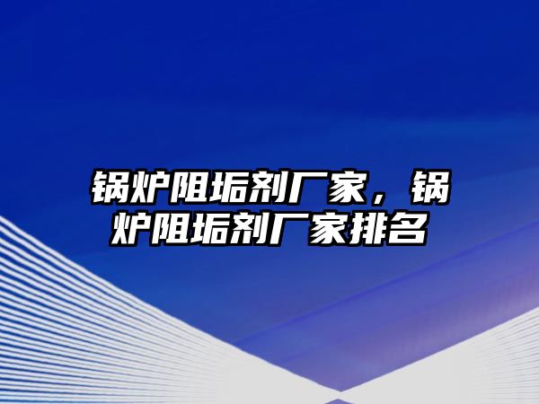 鍋爐阻垢劑廠家，鍋爐阻垢劑廠家排名