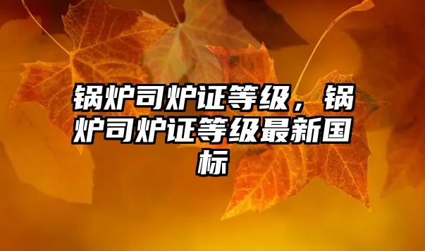 鍋爐司爐證等級(jí)，鍋爐司爐證等級(jí)最新國(guó)標(biāo)