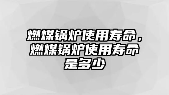 燃煤鍋爐使用壽命，燃煤鍋爐使用壽命是多少