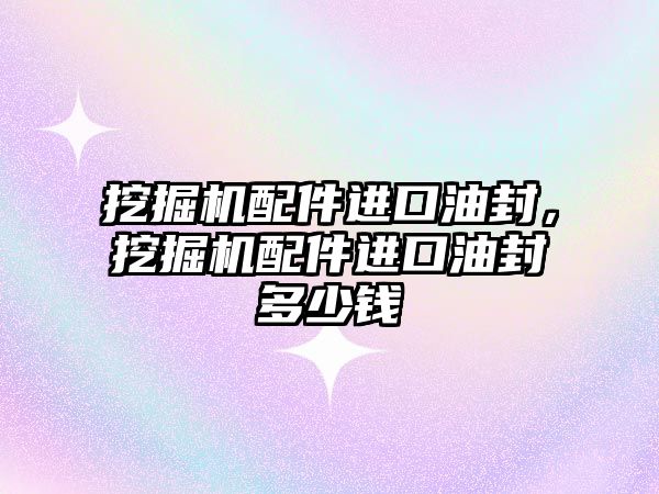 挖掘機配件進口油封，挖掘機配件進口油封多少錢