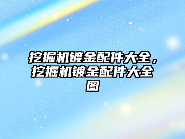 挖掘機鍍金配件大全，挖掘機鍍金配件大全圖