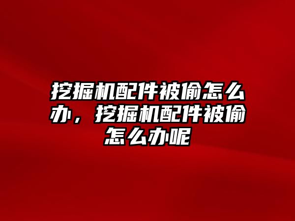 挖掘機配件被偷怎么辦，挖掘機配件被偷怎么辦呢