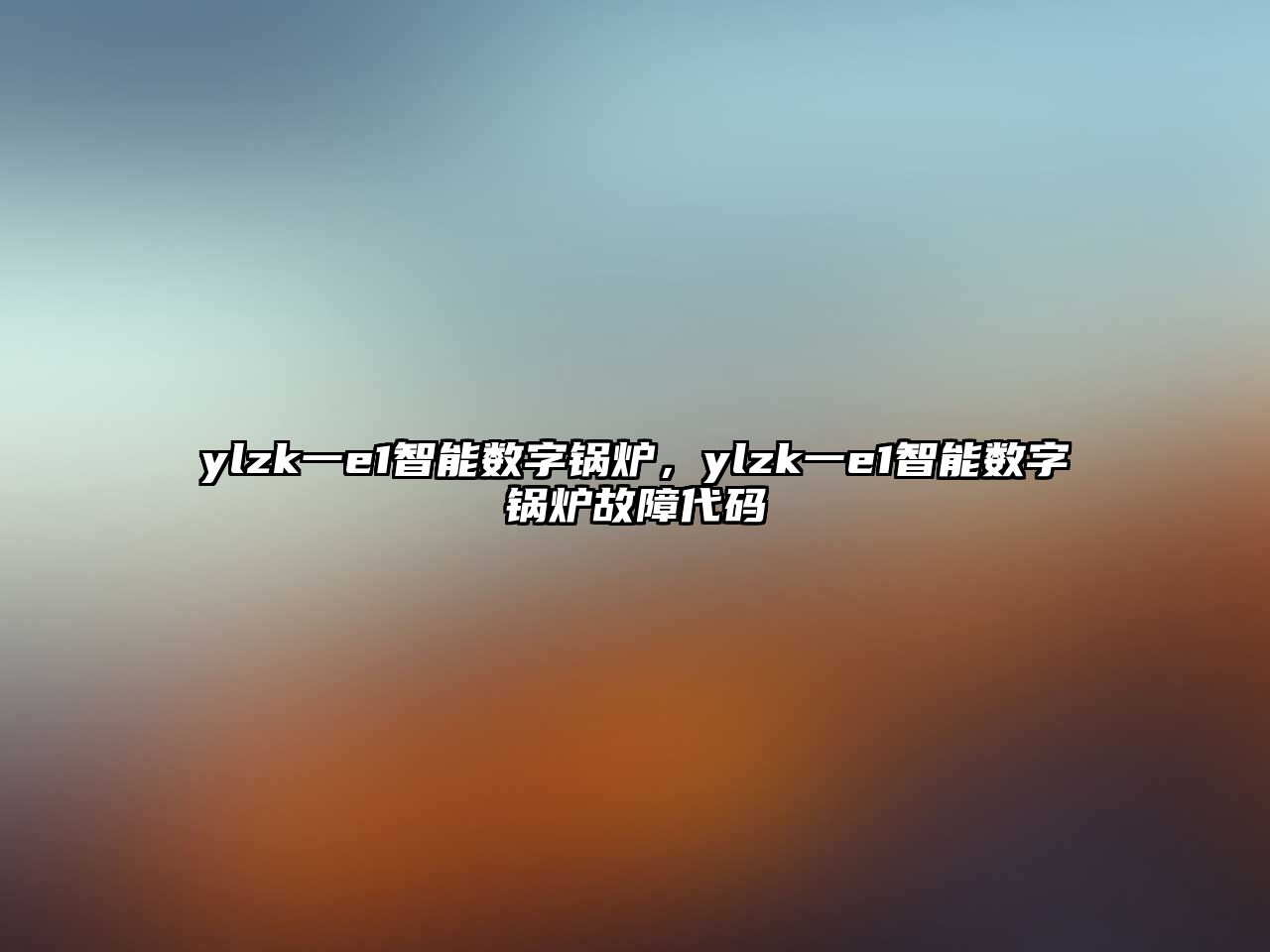 ylzk一e1智能數(shù)字鍋爐，ylzk一e1智能數(shù)字鍋爐故障代碼