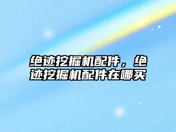 絕跡挖掘機配件，絕跡挖掘機配件在哪買