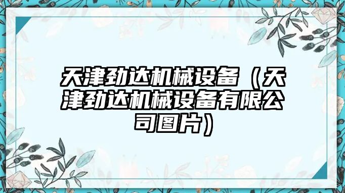 天津勁達(dá)機械設(shè)備（天津勁達(dá)機械設(shè)備有限公司圖片）