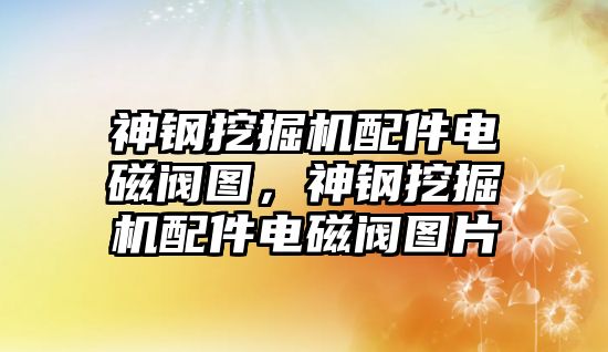 神鋼挖掘機配件電磁閥圖，神鋼挖掘機配件電磁閥圖片