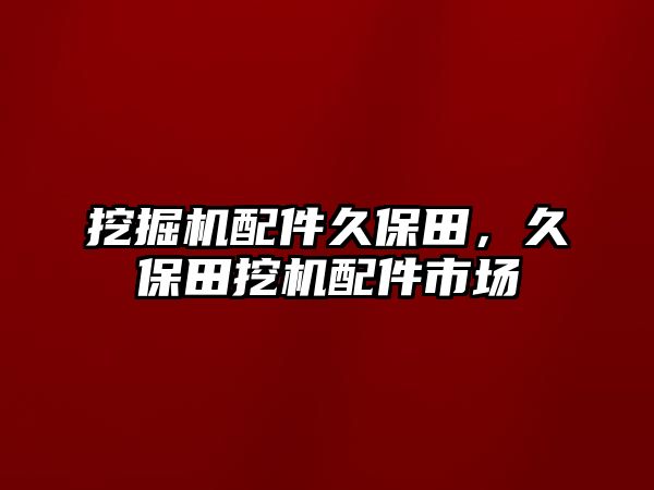 挖掘機(jī)配件久保田，久保田挖機(jī)配件市場(chǎng)