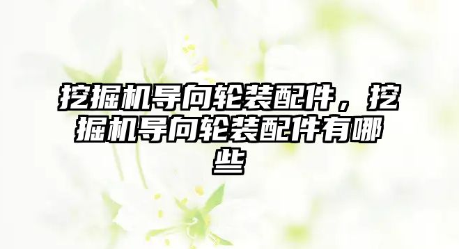 挖掘機導(dǎo)向輪裝配件，挖掘機導(dǎo)向輪裝配件有哪些