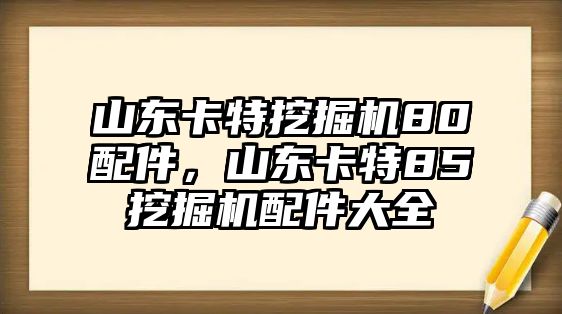 山東卡特挖掘機(jī)80配件，山東卡特85挖掘機(jī)配件大全