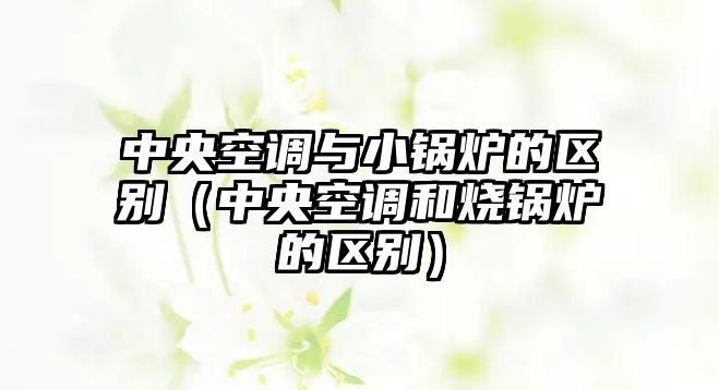 中央空調(diào)與小鍋爐的區(qū)別（中央空調(diào)和燒鍋爐的區(qū)別）