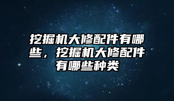 挖掘機(jī)大修配件有哪些，挖掘機(jī)大修配件有哪些種類