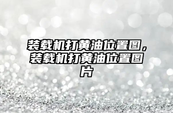 裝載機打黃油位置圖，裝載機打黃油位置圖片