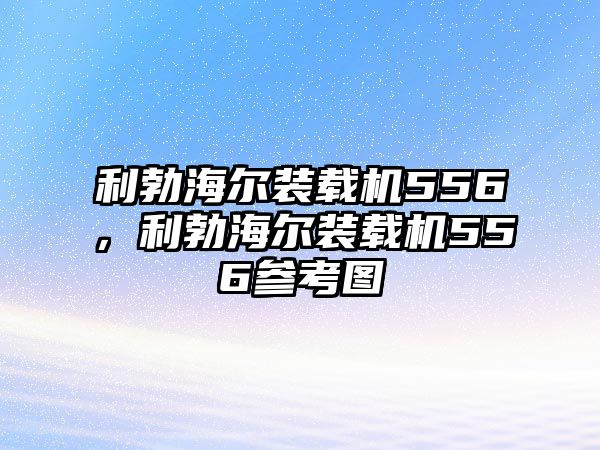 利勃海爾裝載機(jī)556，利勃海爾裝載機(jī)556參考圖