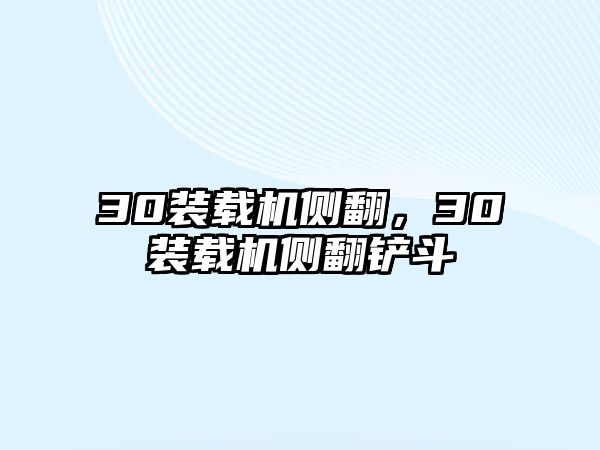 30裝載機側(cè)翻，30裝載機側(cè)翻鏟斗