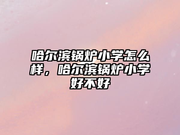 哈爾濱鍋爐小學(xué)怎么樣，哈爾濱鍋爐小學(xué)好不好