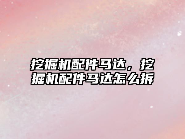 挖掘機配件馬達，挖掘機配件馬達怎么拆