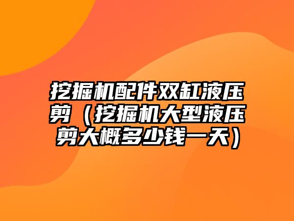 挖掘機(jī)配件雙缸液壓剪（挖掘機(jī)大型液壓剪大概多少錢一天）