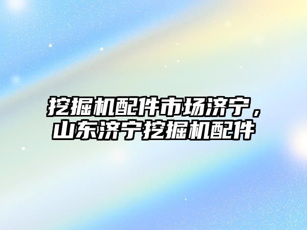 挖掘機(jī)配件市場濟(jì)寧，山東濟(jì)寧挖掘機(jī)配件