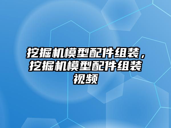 挖掘機(jī)模型配件組裝，挖掘機(jī)模型配件組裝視頻