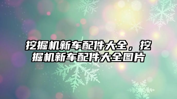 挖掘機(jī)新車配件大全，挖掘機(jī)新車配件大全圖片