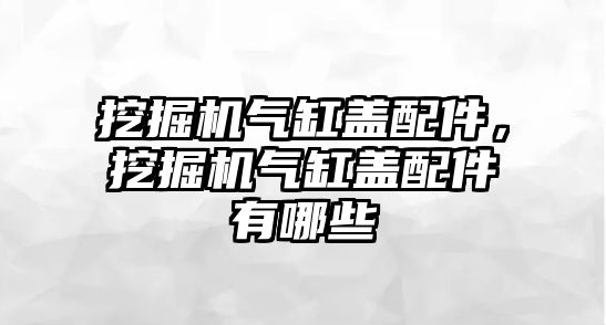 挖掘機氣缸蓋配件，挖掘機氣缸蓋配件有哪些