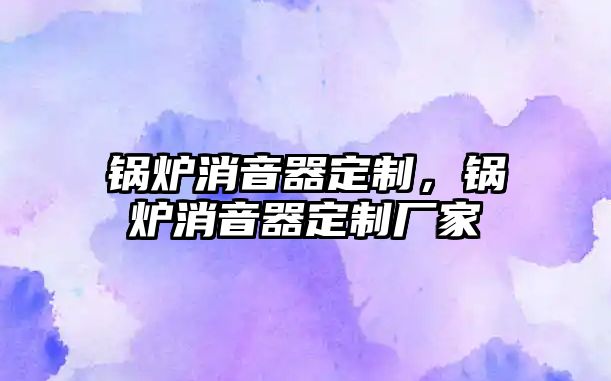 鍋爐消音器定制，鍋爐消音器定制廠家