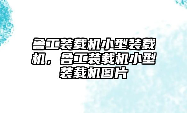 魯工裝載機小型裝載機，魯工裝載機小型裝載機圖片