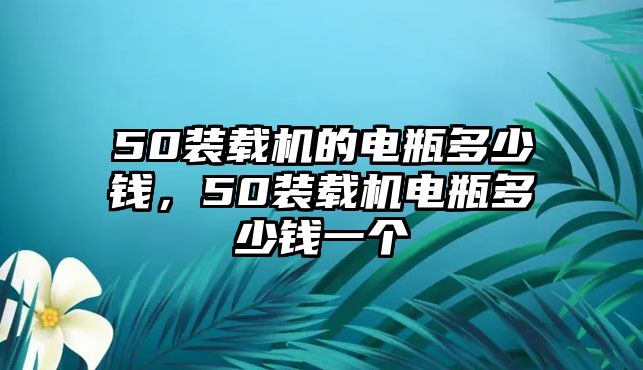 50裝載機(jī)的電瓶多少錢，50裝載機(jī)電瓶多少錢一個