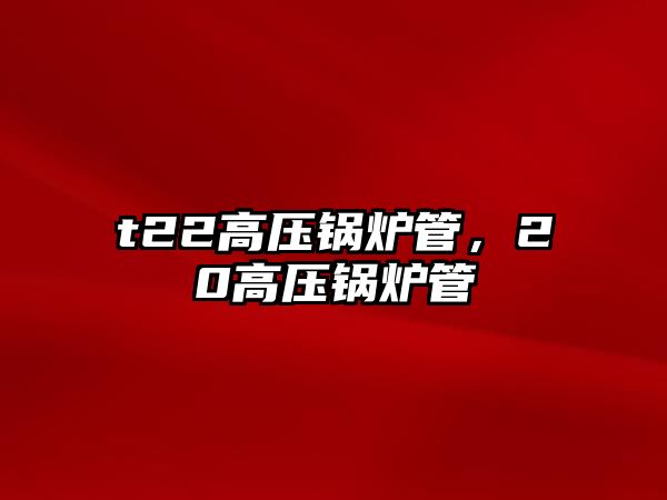 t22高壓鍋爐管，20高壓鍋爐管