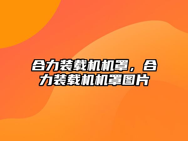 合力裝載機機罩，合力裝載機機罩圖片