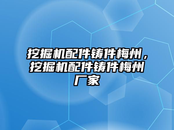 挖掘機配件鑄件梅州，挖掘機配件鑄件梅州廠家