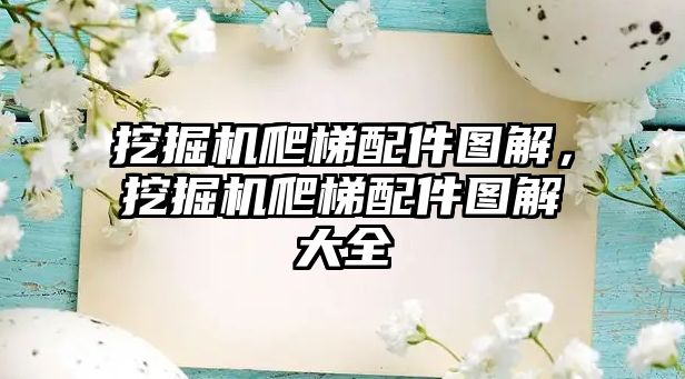 挖掘機爬梯配件圖解，挖掘機爬梯配件圖解大全