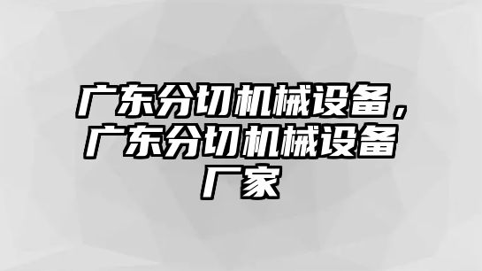 廣東分切機械設(shè)備，廣東分切機械設(shè)備廠家