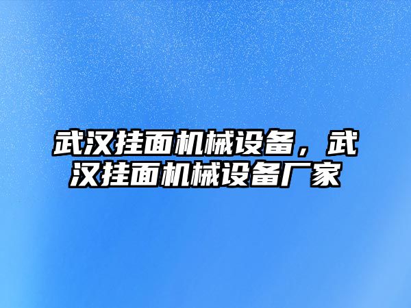 武漢掛面機(jī)械設(shè)備，武漢掛面機(jī)械設(shè)備廠家