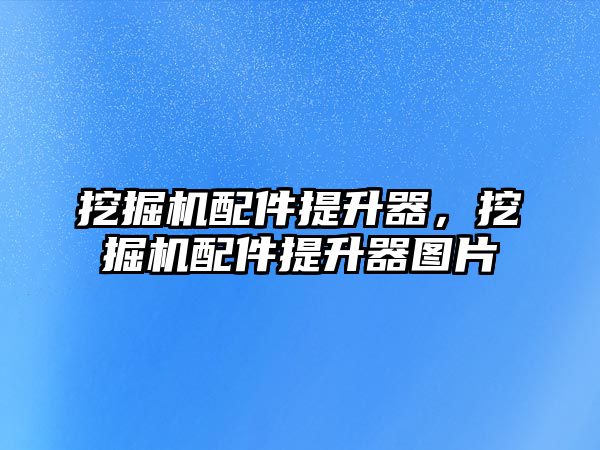 挖掘機配件提升器，挖掘機配件提升器圖片