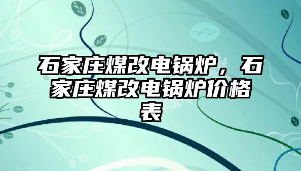 石家莊煤改電鍋爐，石家莊煤改電鍋爐價格表