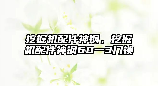 挖掘機配件神鋼，挖掘機配件神鋼60一3門鎖