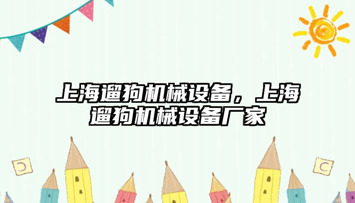 上海遛狗機(jī)械設(shè)備，上海遛狗機(jī)械設(shè)備廠家