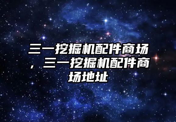 三一挖掘機配件商場，三一挖掘機配件商場地址