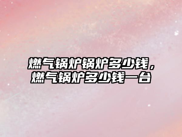 燃氣鍋爐鍋爐多少錢，燃氣鍋爐多少錢一臺