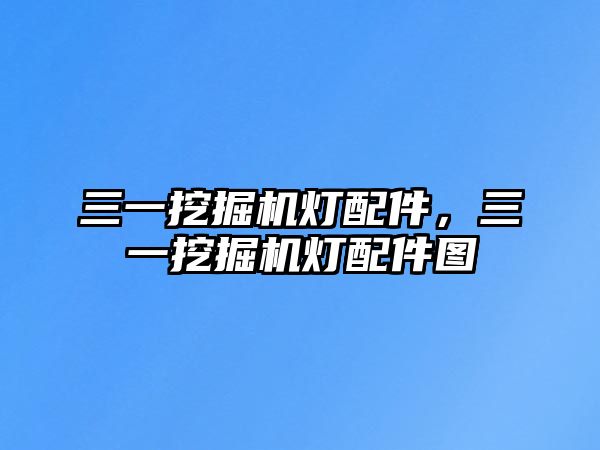 三一挖掘機燈配件，三一挖掘機燈配件圖