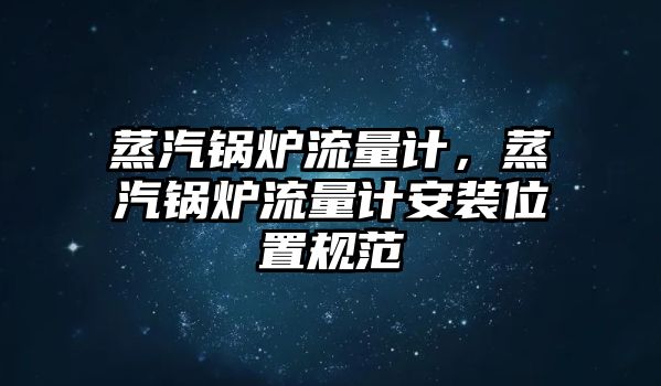 蒸汽鍋爐流量計，蒸汽鍋爐流量計安裝位置規(guī)范